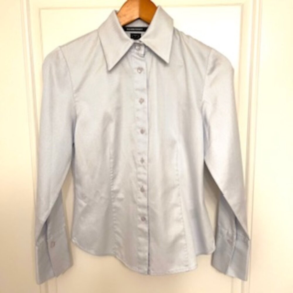 Ellen Tracy Light Blue Blouse